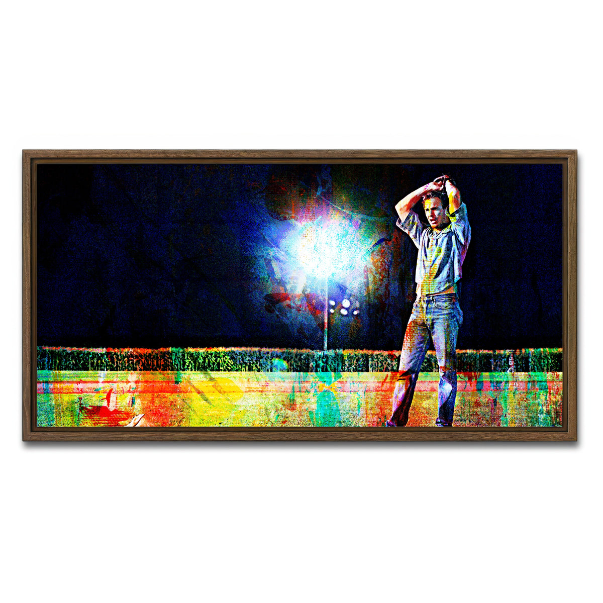 AUTO-MOCKUP WHITE | Field of Dreams - Ray | 1 Piece | Walnut Framed Canvas | group=2x1