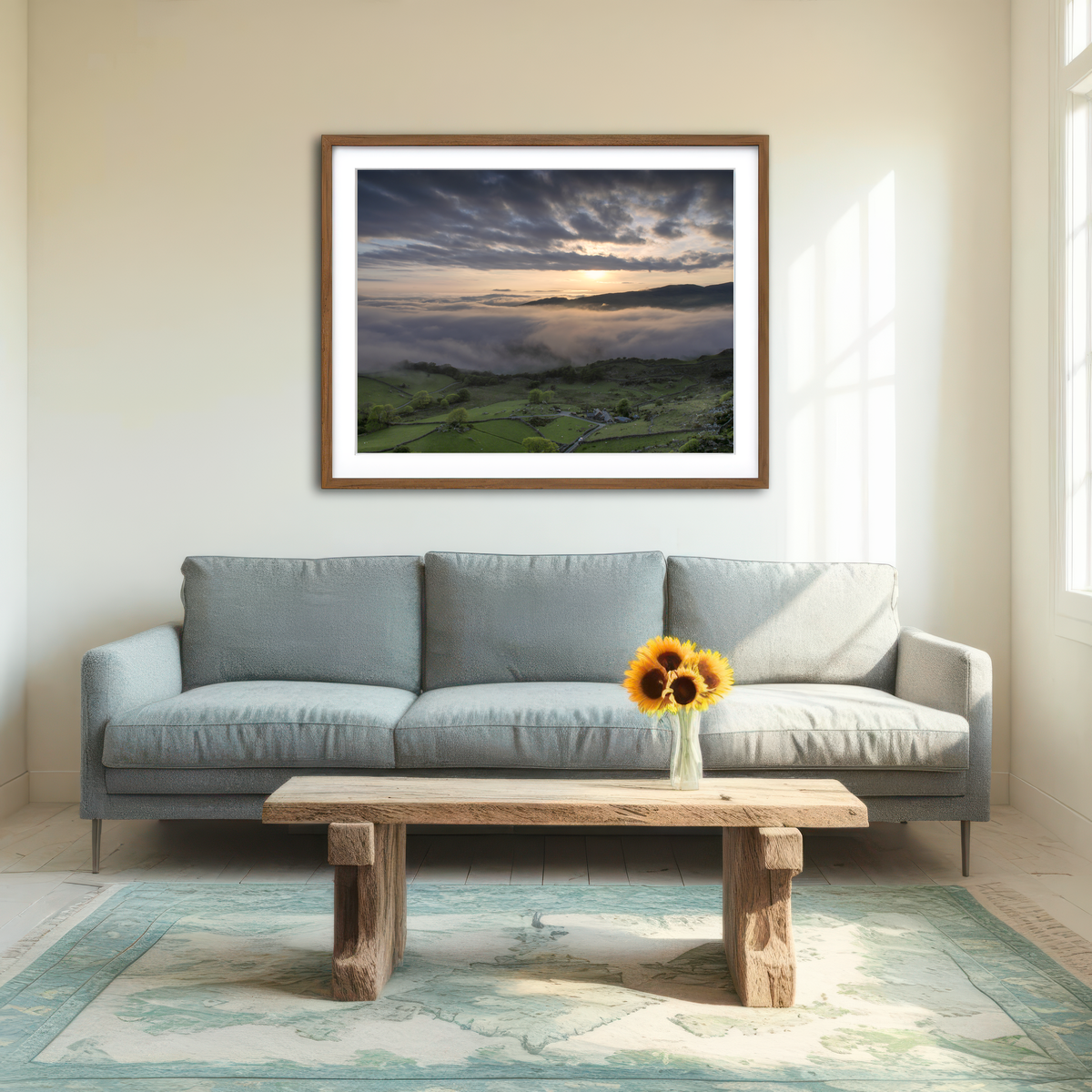 AUTO-MOCKUP ROOM | Fields of Snowdonia Wall Art