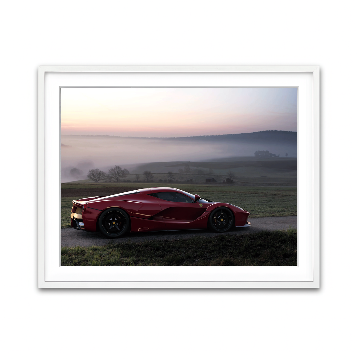 Framed Print 4x3 White