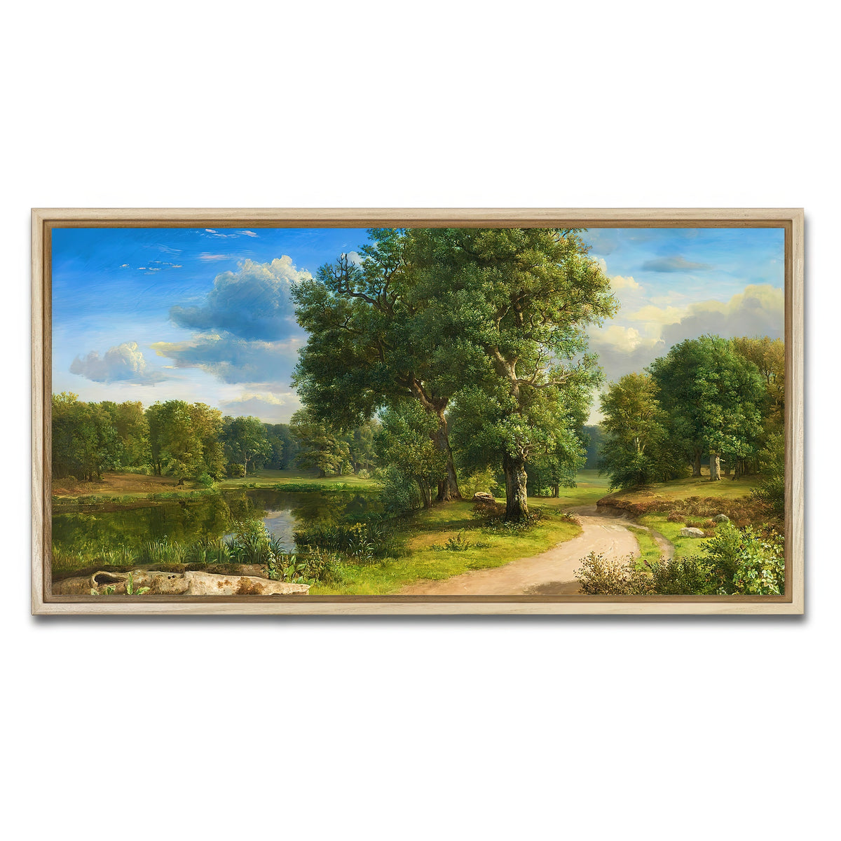 AUTO-MOCKUP WHITE | Fine Summer Day | 1 Piece | Natural Framed Canvas | group=2x1