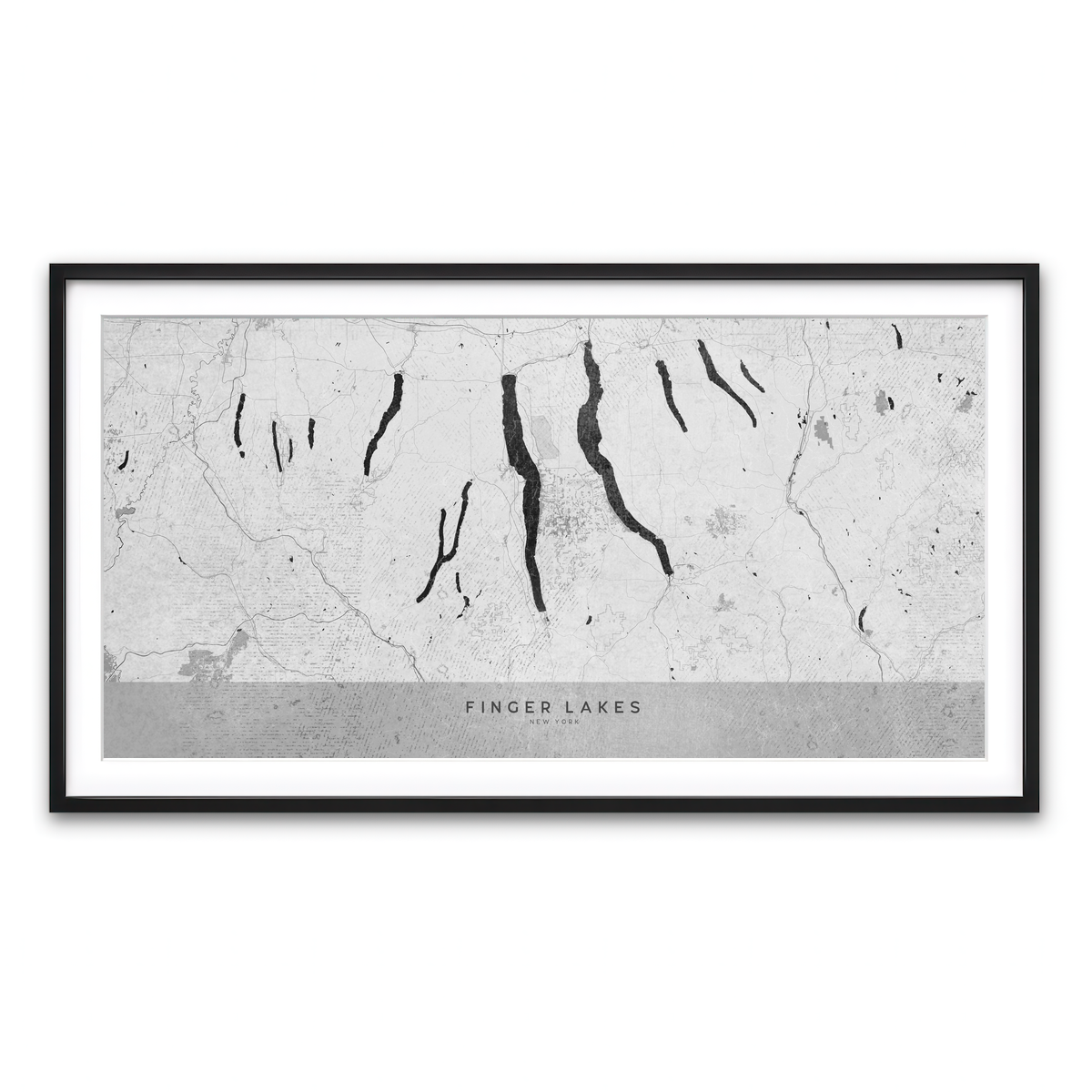 Framed Print 2x1 Black