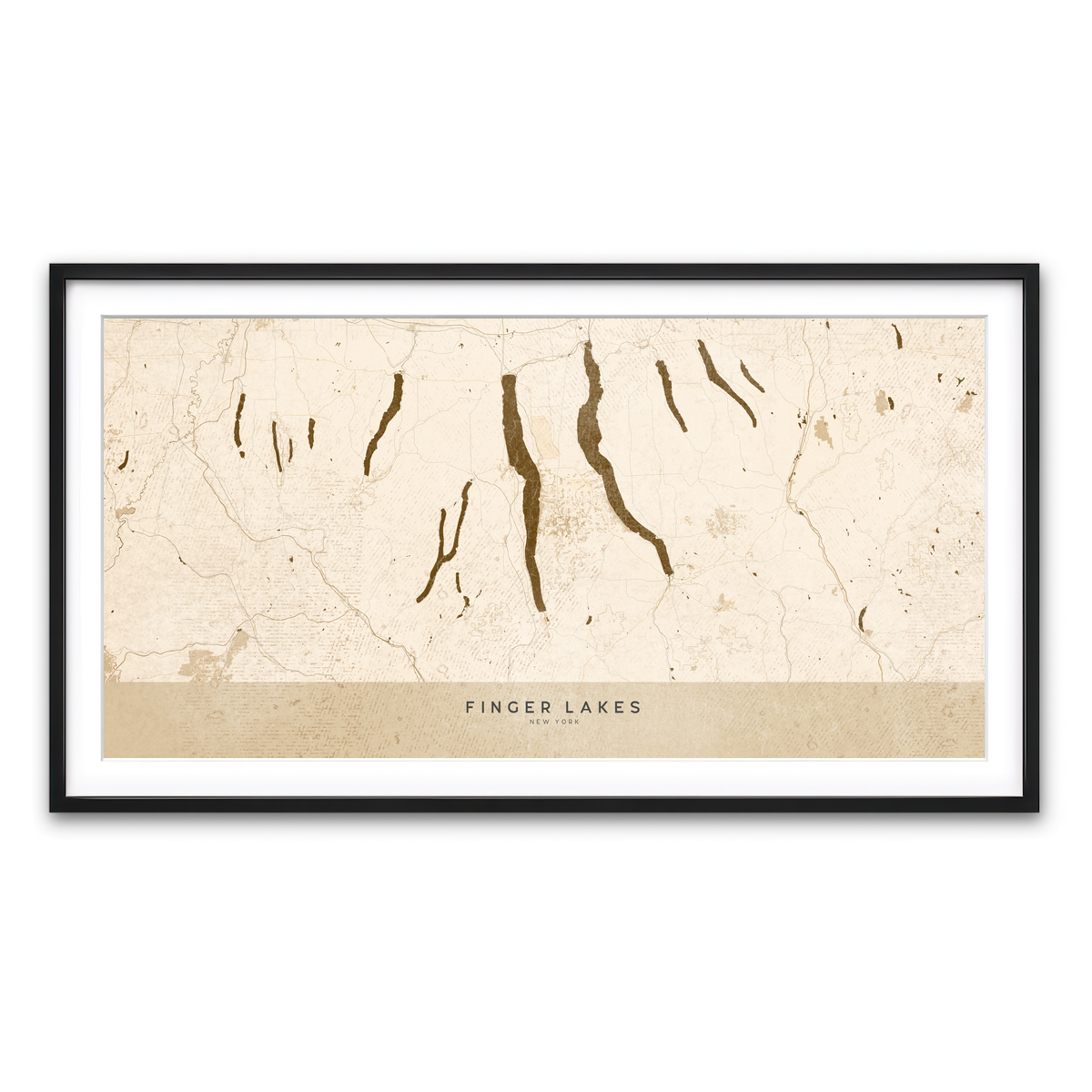 Framed Print 2x1 Black