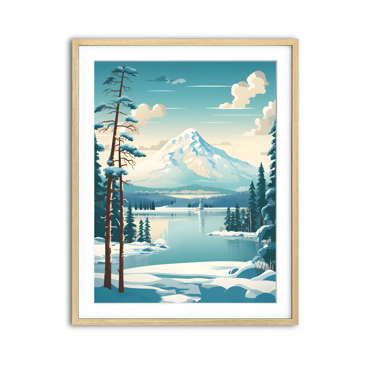 Framed Print 3x4 Natural