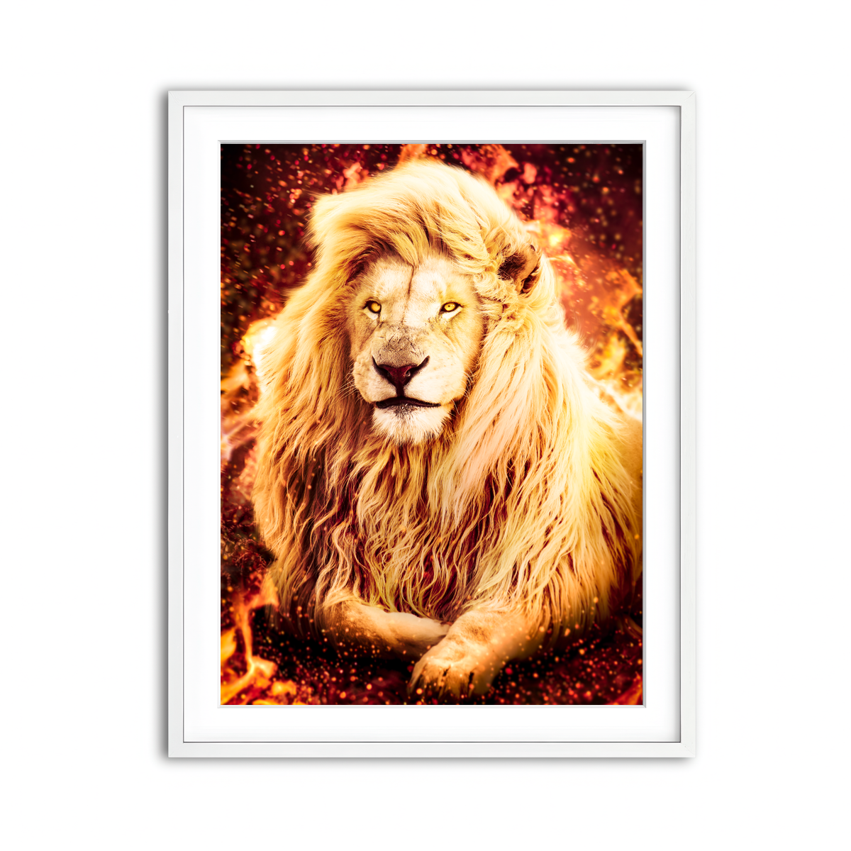 Framed Print 3x4 White