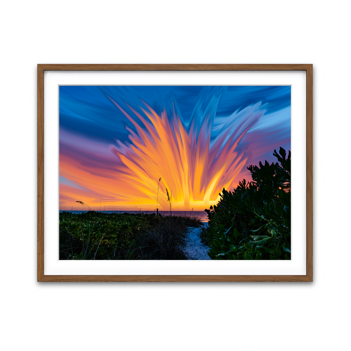 Framed Print 4x3 Walnut