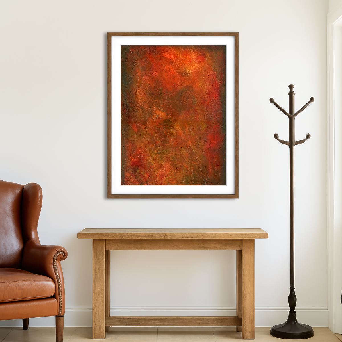 AUTO-MOCKUP ROOM | Fire Wall Art