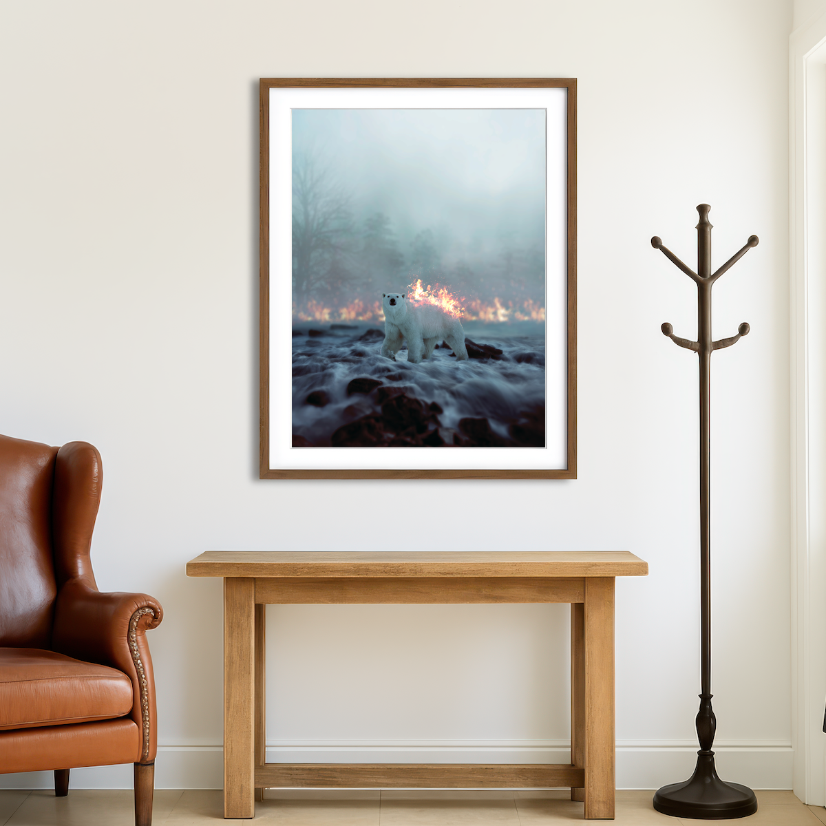 AUTO-MOCKUP ROOM | Fire and Ice Wall Art