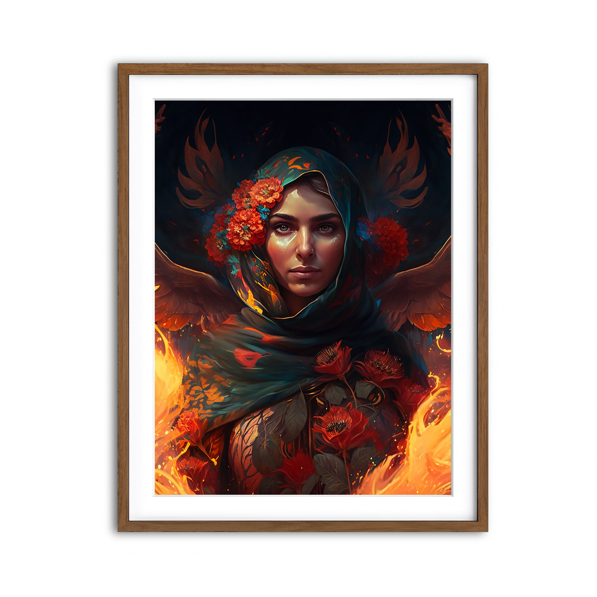 Framed Print 3x4 Walnut