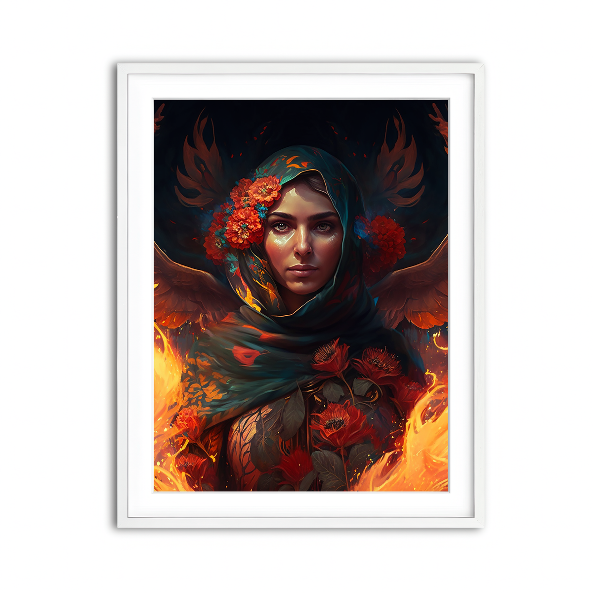 Framed Print 3x4 White