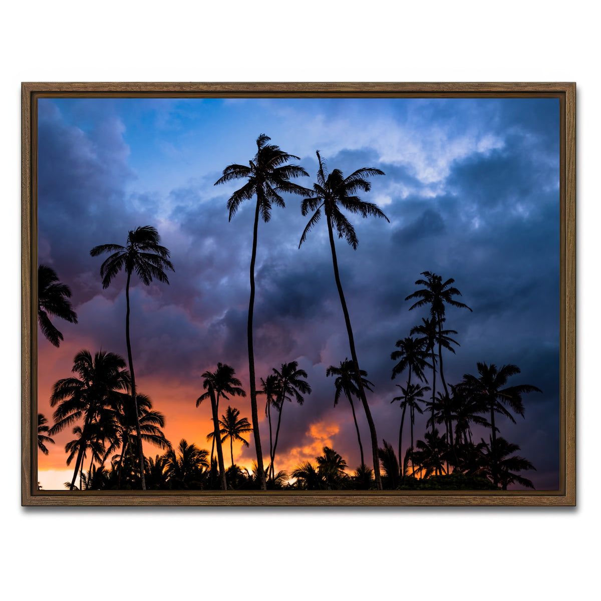 AUTO-MOCKUP WHITE | Fire in the Sky | 1 Piece | Walnut Framed Canvas | group=4x3