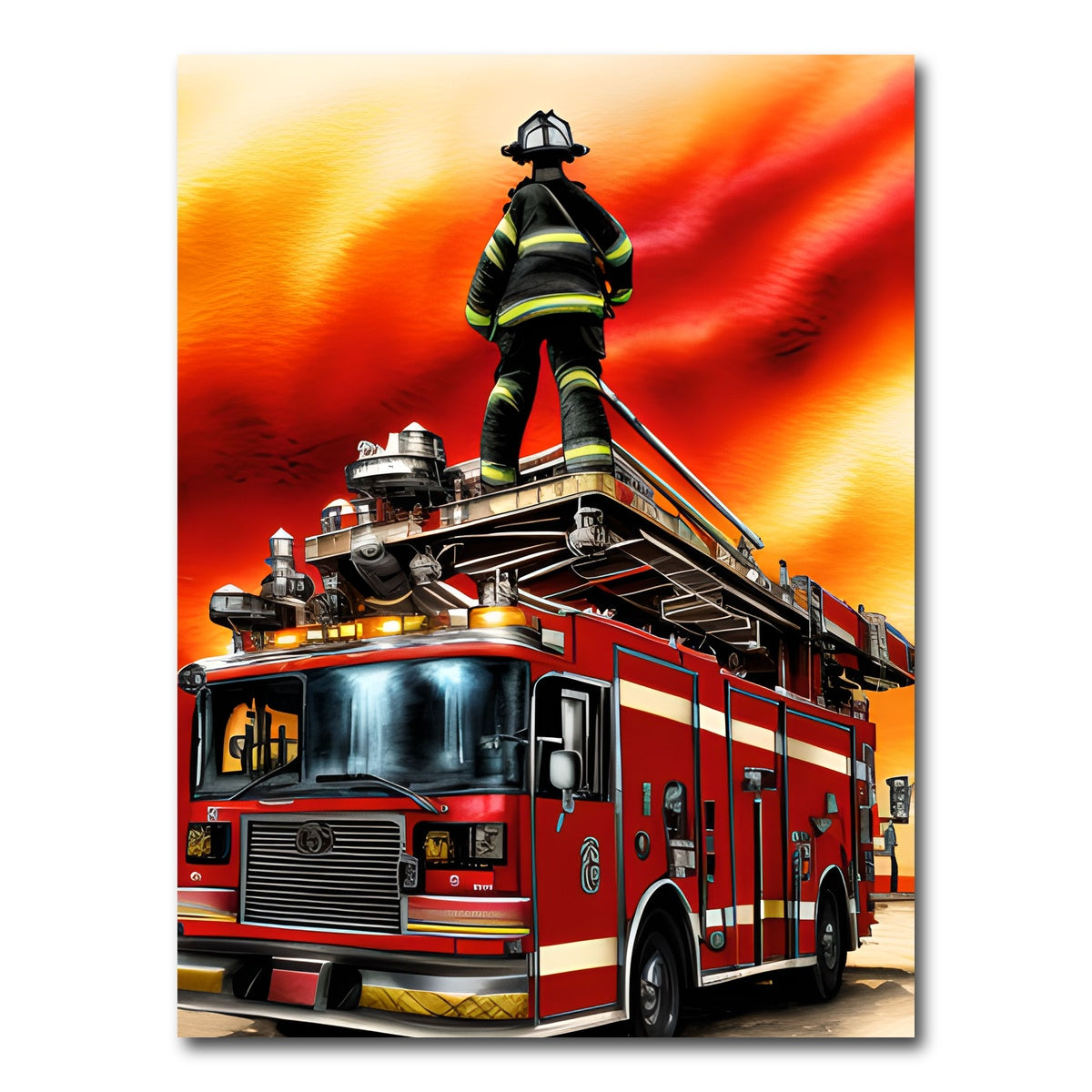AUTO-MOCKUP WHITE | Firefighter | 1 Piece | Gallery Wrap Canvas | group=3x4