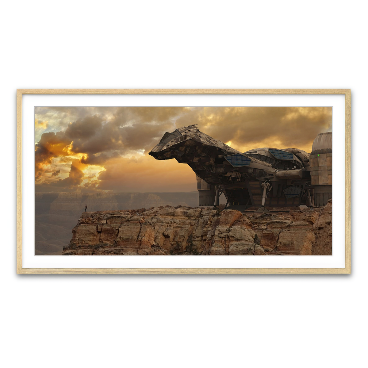 Framed Print 2x1 Natural