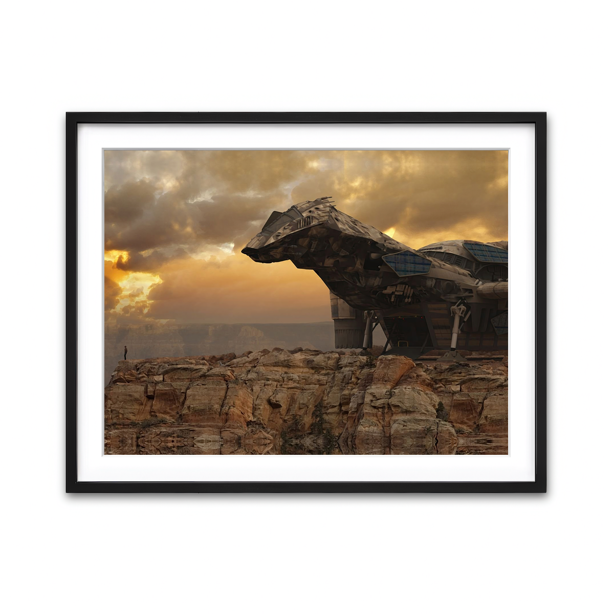 Framed Print 4x3 Black