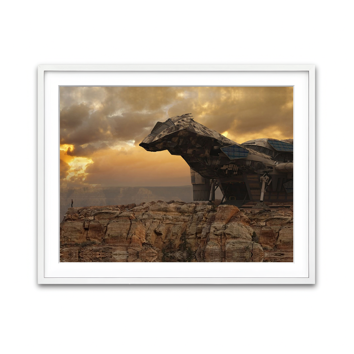 Framed Print 4x3 White