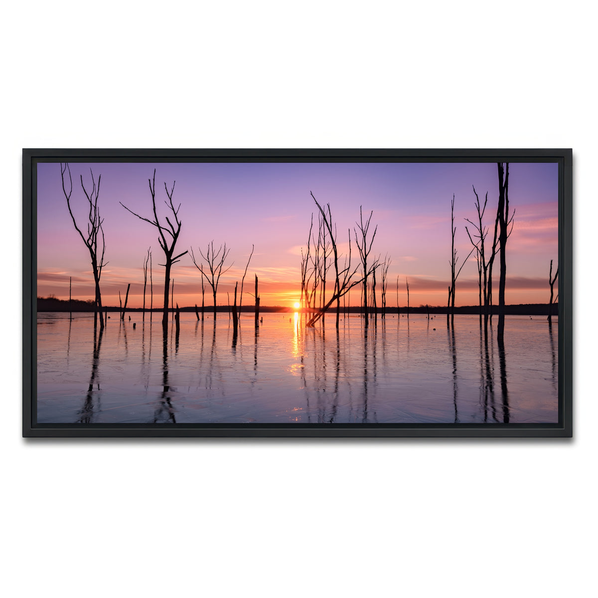AUTO-MOCKUP WHITE | First Light | 1 Piece | Black Framed Canvas | group=2x1