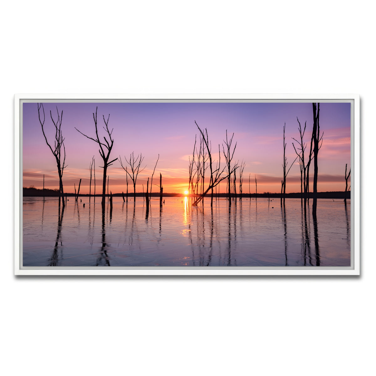 AUTO-MOCKUP WHITE | First Light | 1 Piece | White Framed Canvas | group=2x1