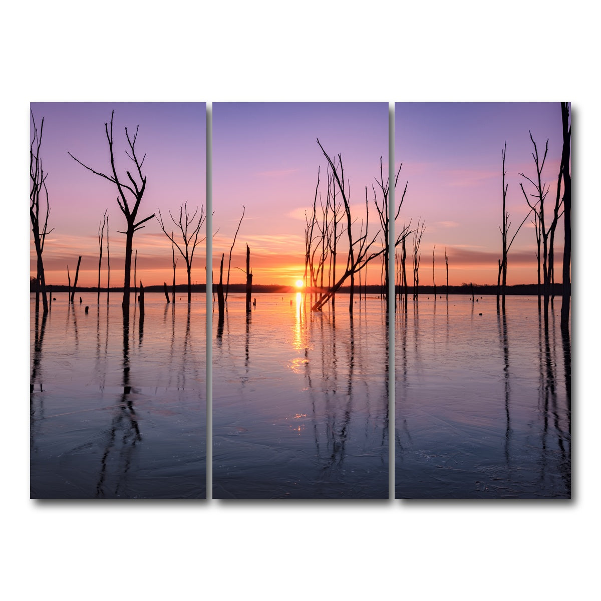 AUTO-MOCKUP WHITE | First Light | 3 Piece | Gallery Wrap Canvas | group=8x18