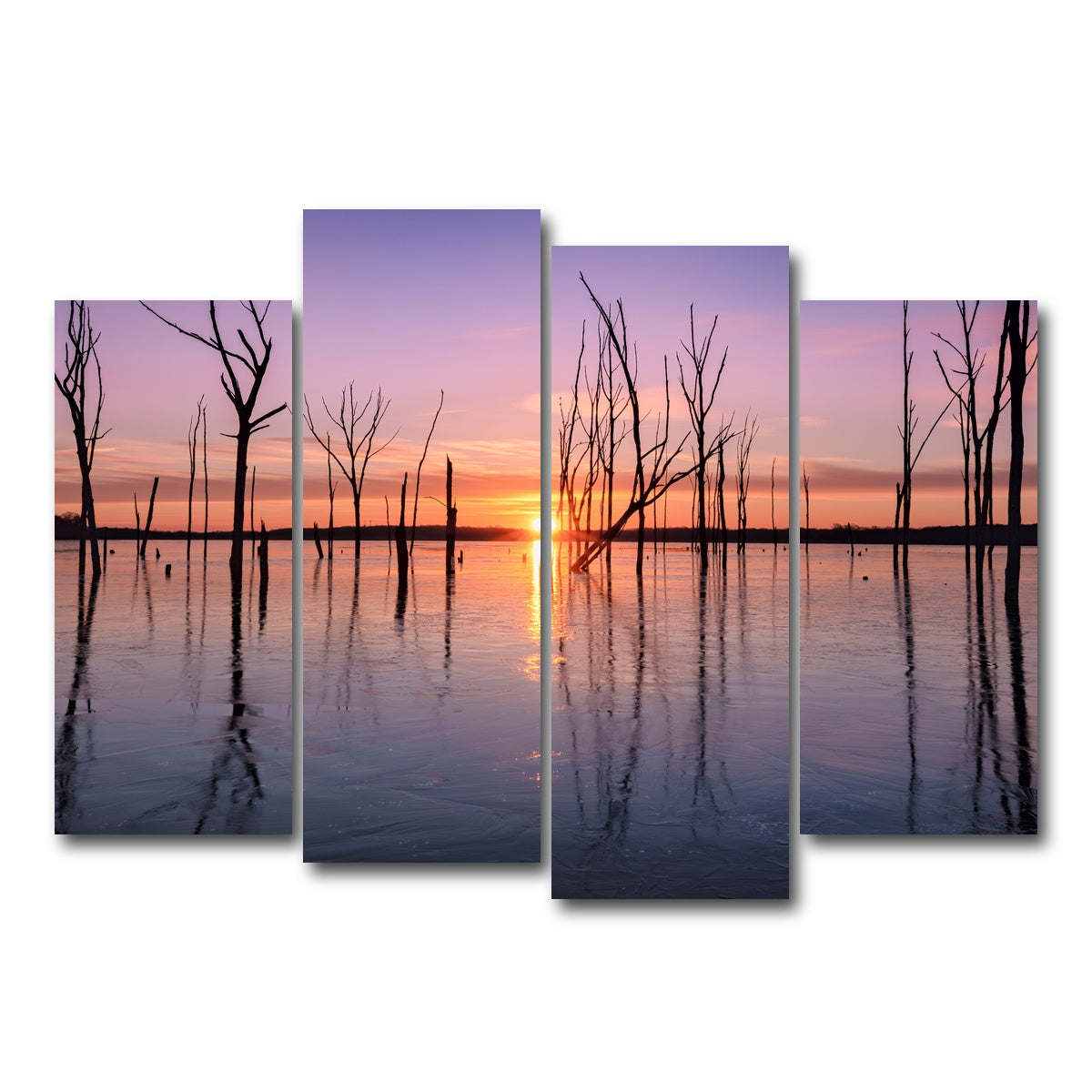 AUTO-MOCKUP WHITE | First Light | 4 Piece | Gallery Wrap Canvas | group=4_normal