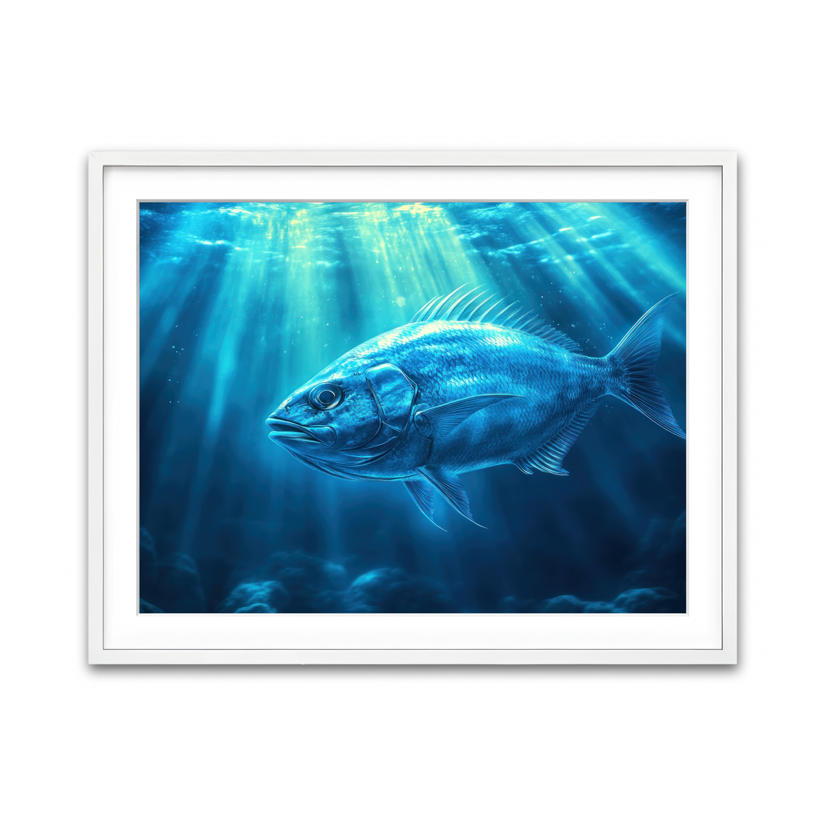Framed Print 4x3 White