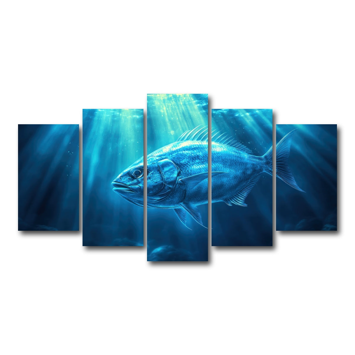 AUTO-MOCKUP WHITE | Fish Dreamscape | 5 Piece | Gallery Wrap Canvas | group=5_normal