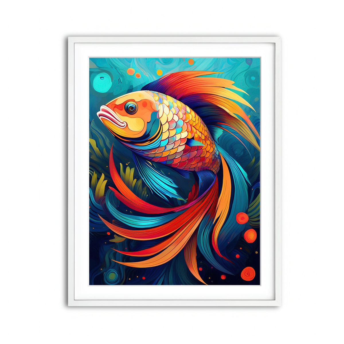 Framed Print 3x4 White