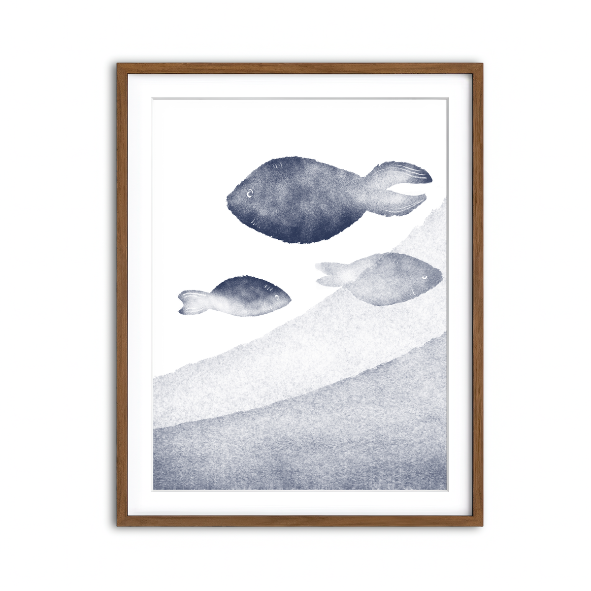 Framed Print 3x4 Walnut