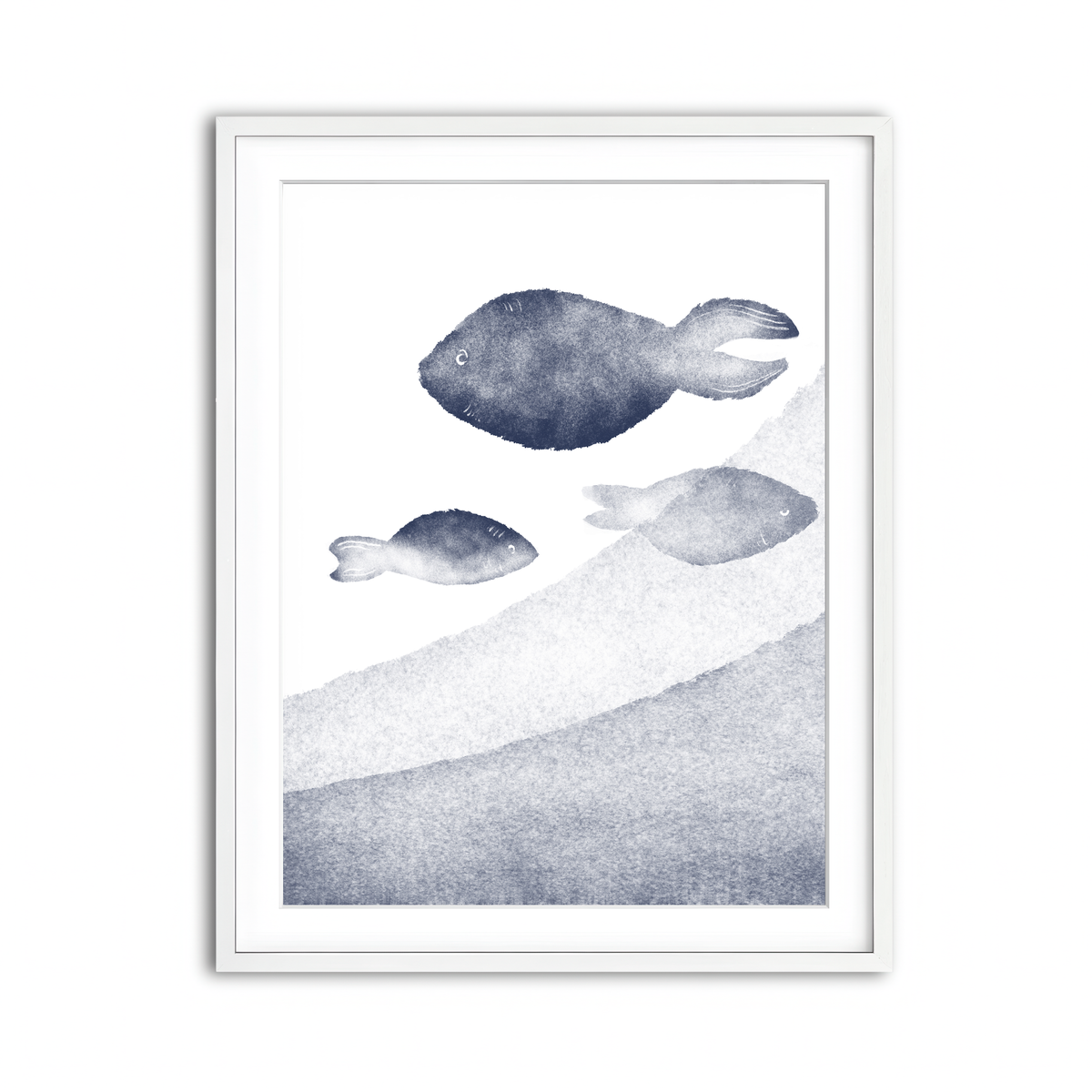 Framed Print 3x4 White