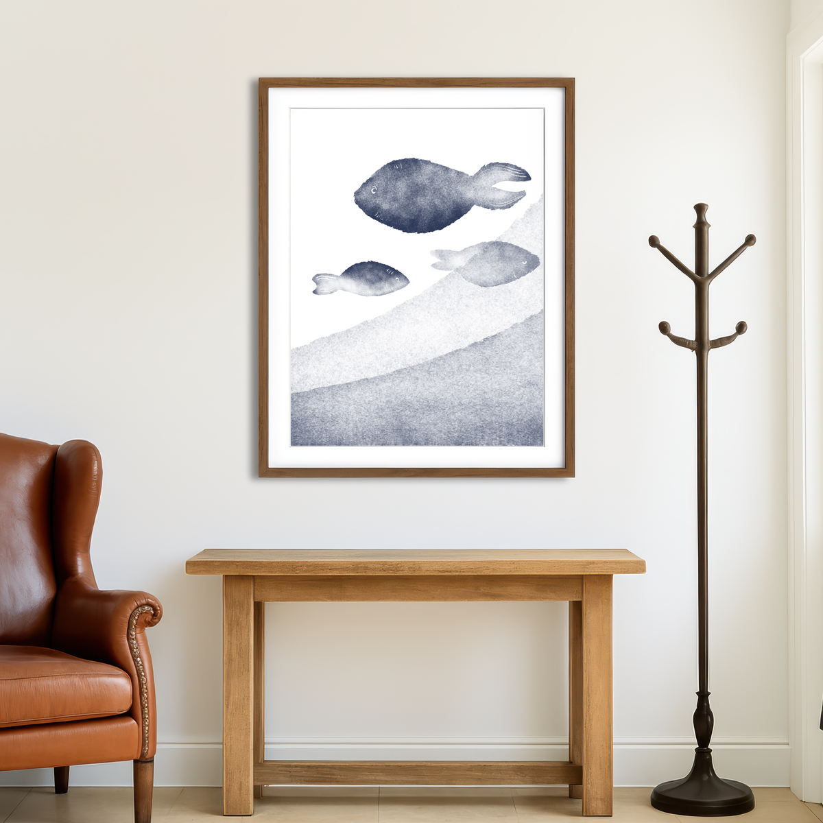 AUTO-MOCKUP ROOM | Fishes Wall Art