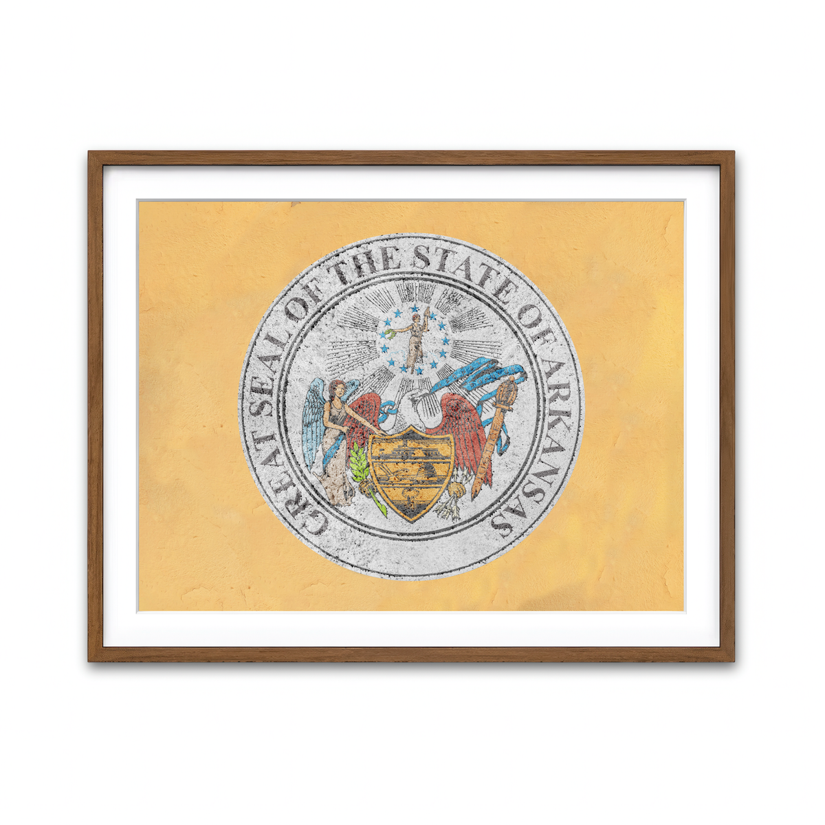 Framed Print 4x3 Walnut