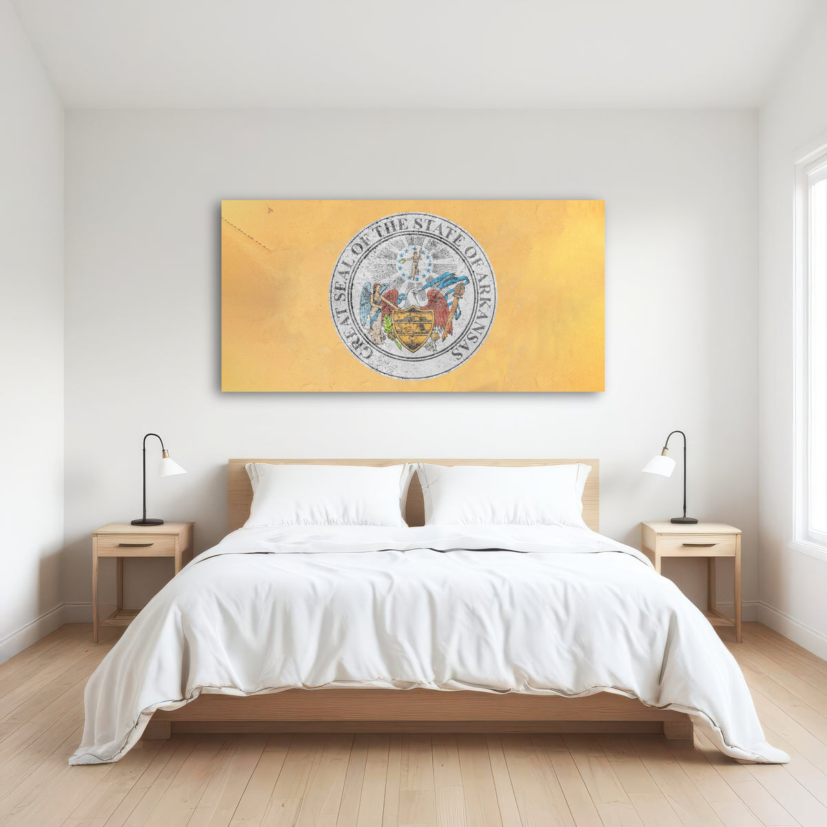AUTO-MOCKUP ROOM | Flag of US state Arkansas seal