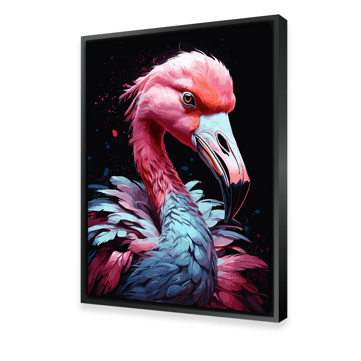 Flamingo Animal Colorful Wall Art