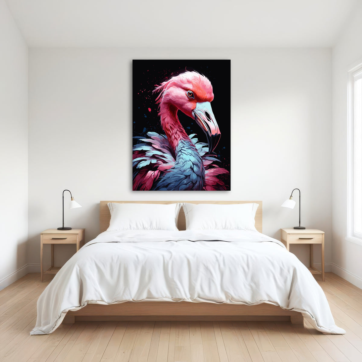 AUTO-MOCKUP ROOM | Flamingo Animal Colorful