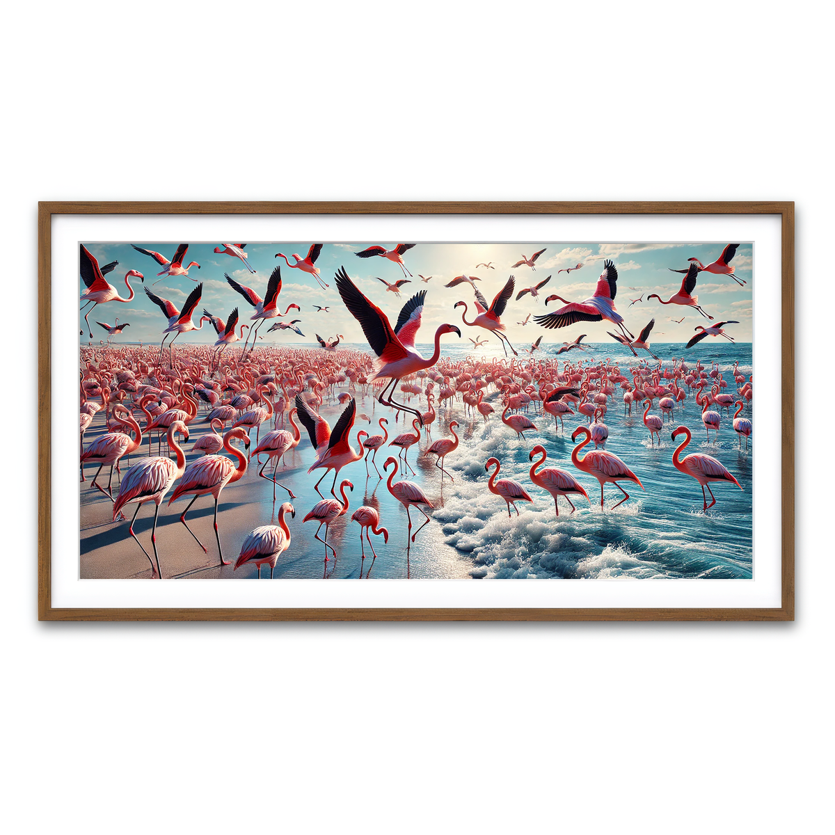 Framed Print 2x1 Walnut