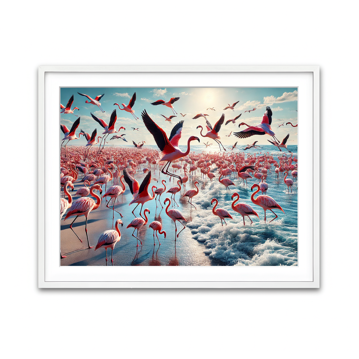Framed Print 4x3 White