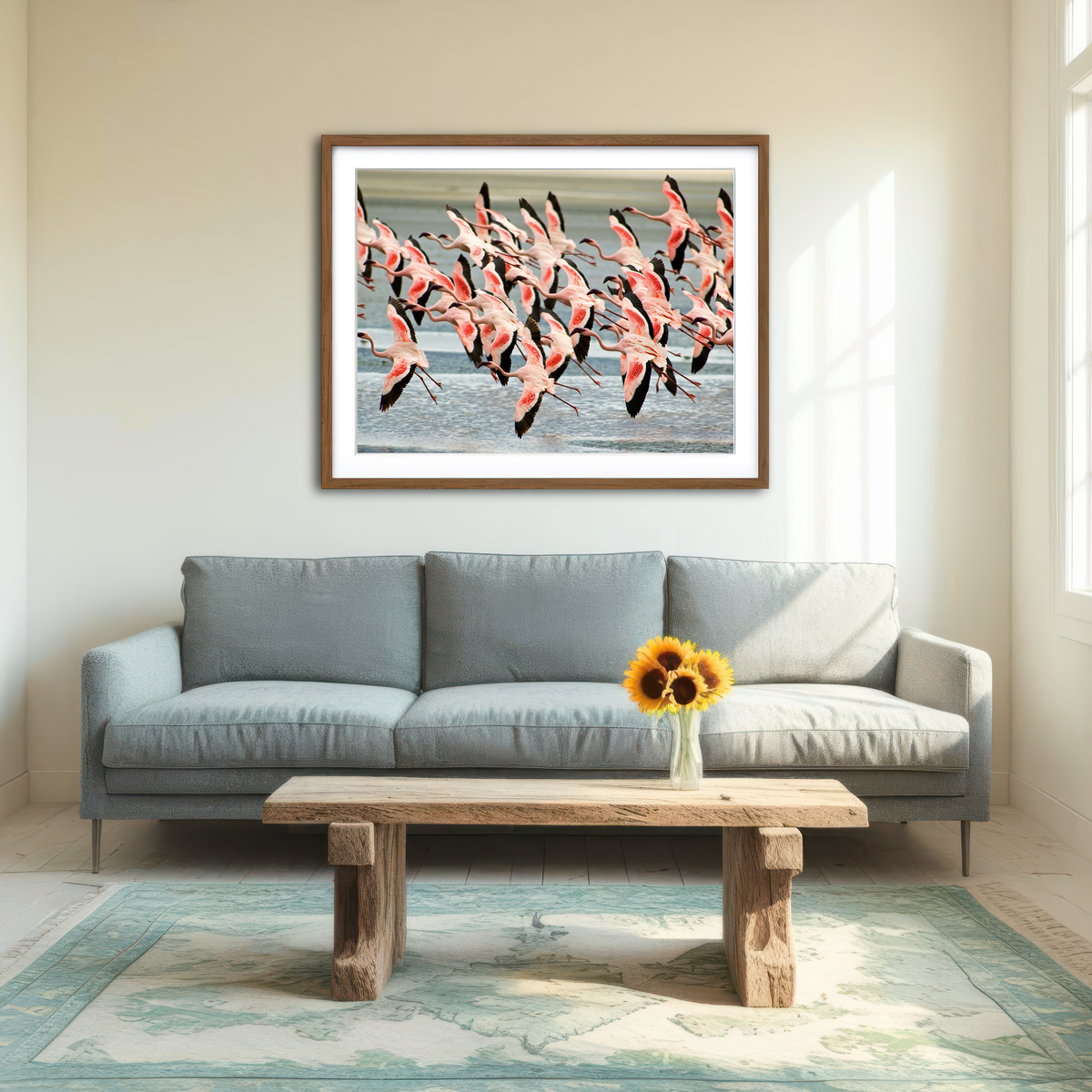 AUTO-MOCKUP ROOM | Flamingo's in Tanzania Wall Art