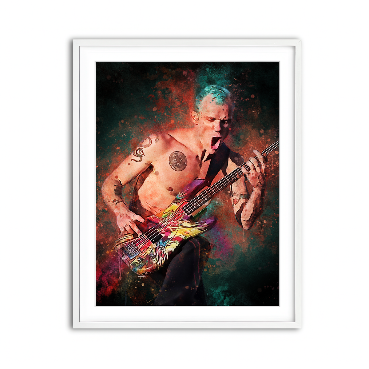 Framed Print 3x4 White