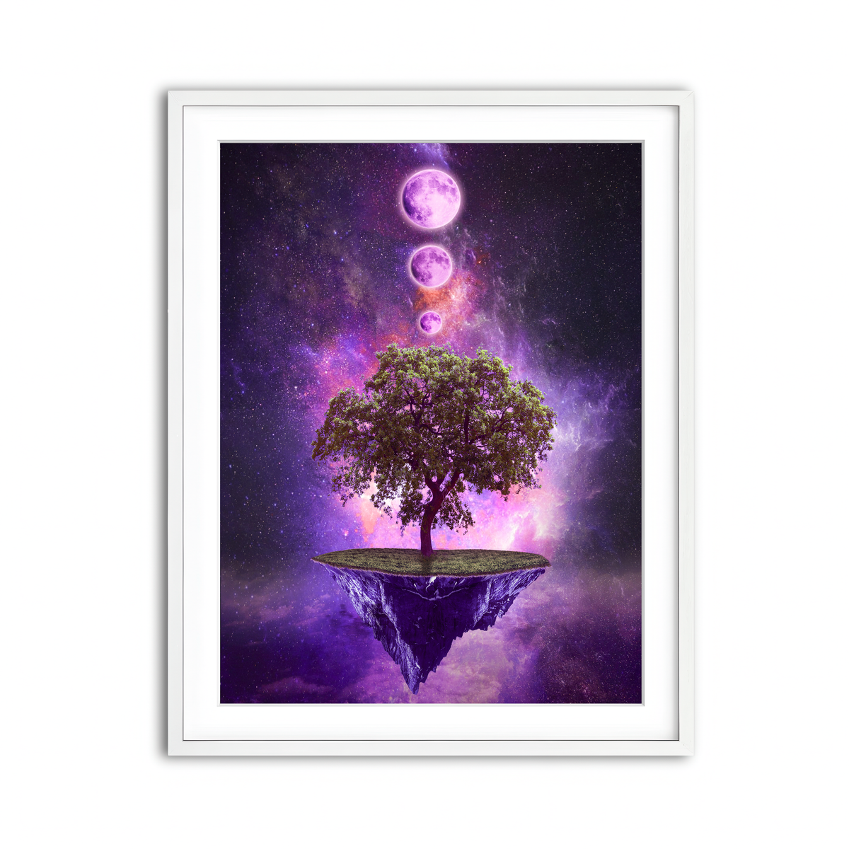 Framed Print 3x4 White