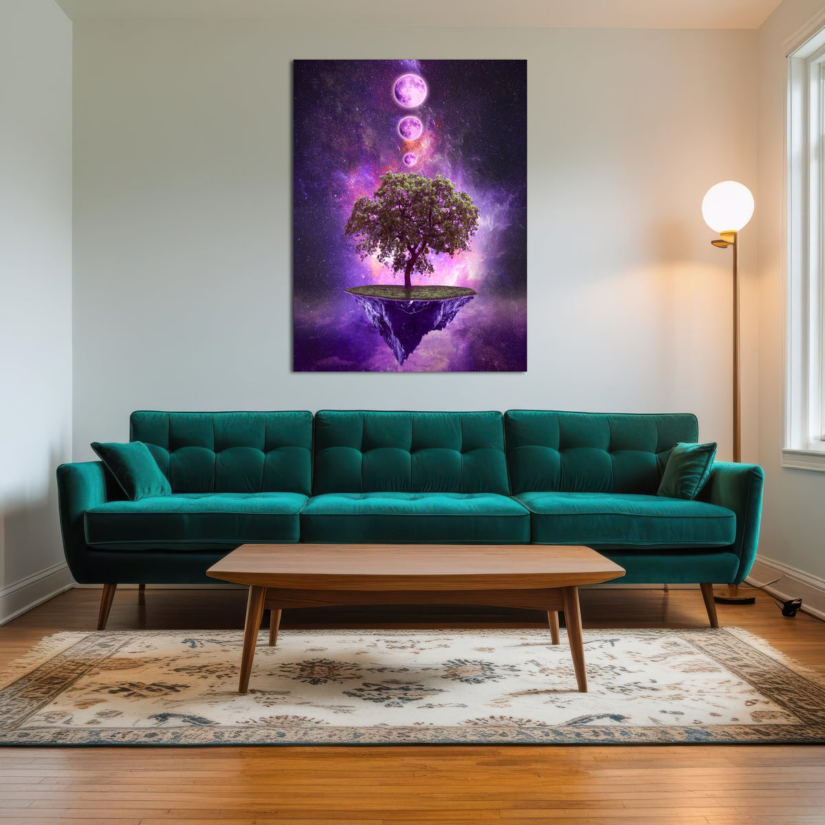 AUTO-MOCKUP ROOM | Floating Island In Space