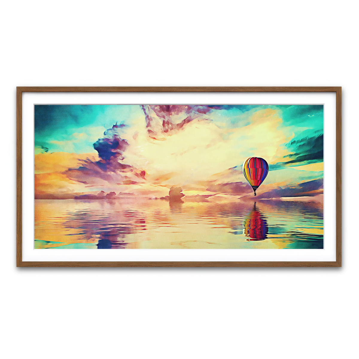 Framed Print 2x1 Walnut
