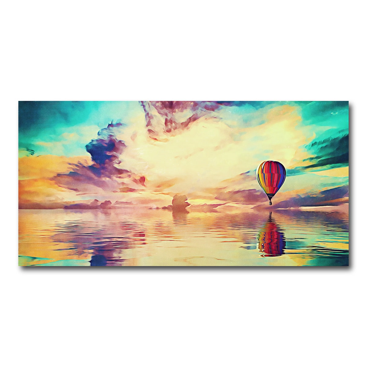 AUTO-MOCKUP WHITE | Floating away | 1 Piece | Gallery Wrap Canvas | group=2x1