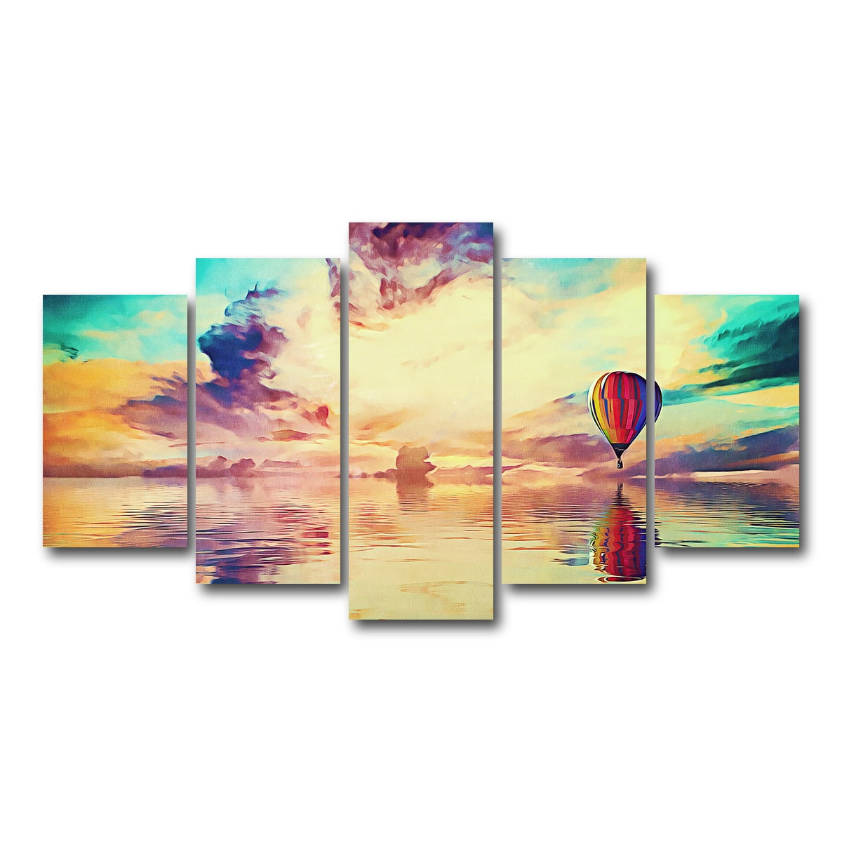 AUTO-MOCKUP WHITE | Floating away | 5 Piece | Gallery Wrap Canvas | group=5_normal