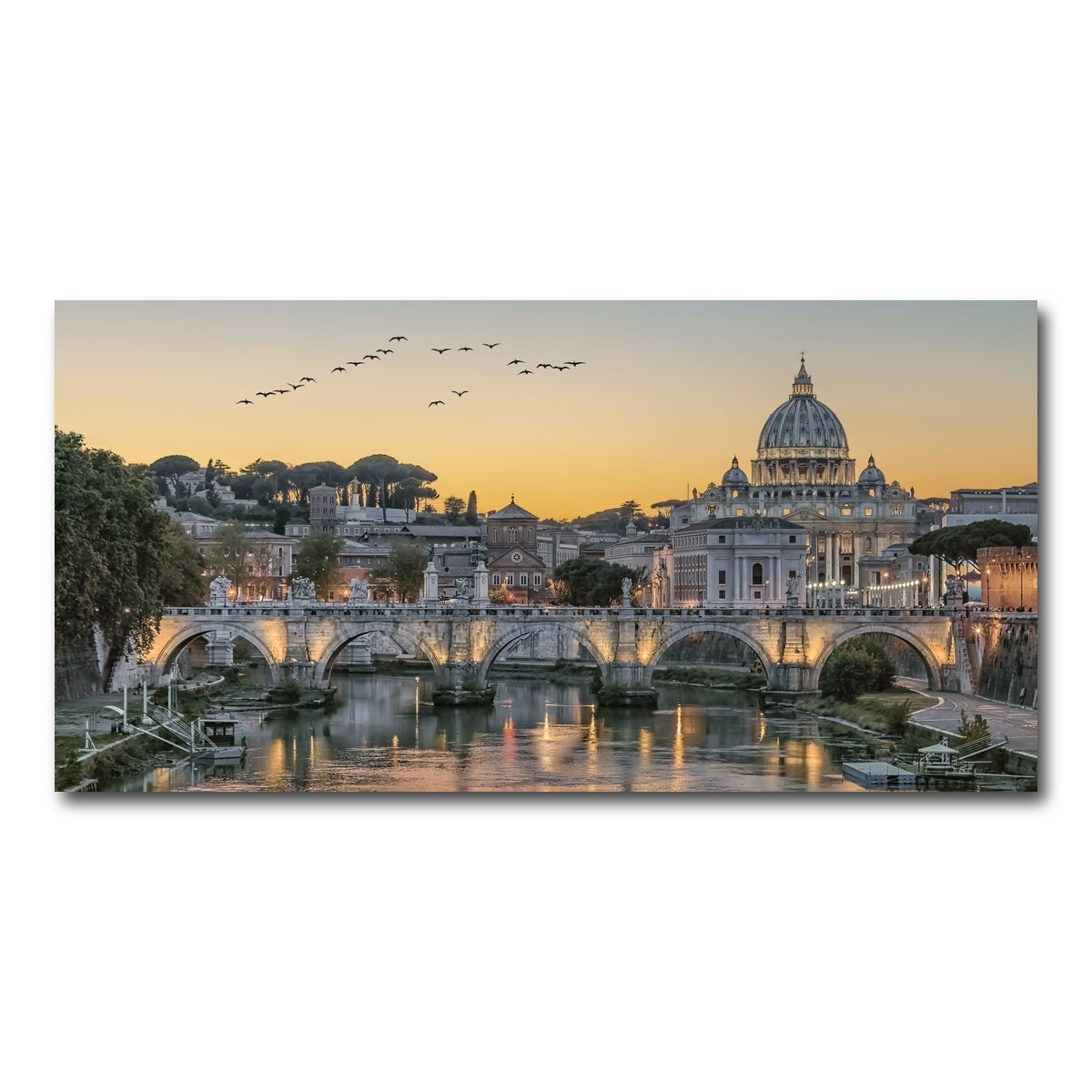 AUTO-MOCKUP WHITE | Flock Of Birds | 1 Piece | Gallery Wrap Canvas | group=2x1