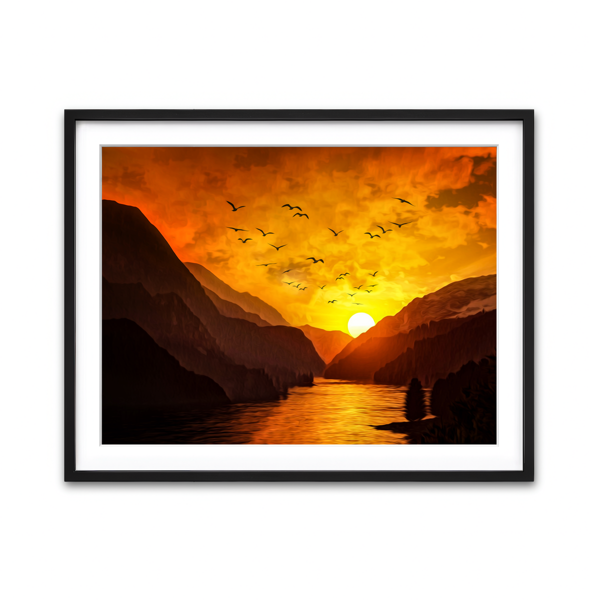 Framed Print 4x3 Black