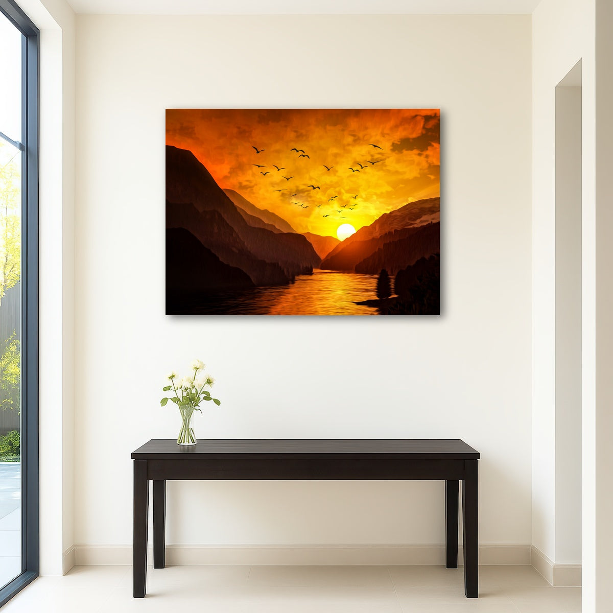 AUTO-MOCKUP ROOM | Flock at Sunset