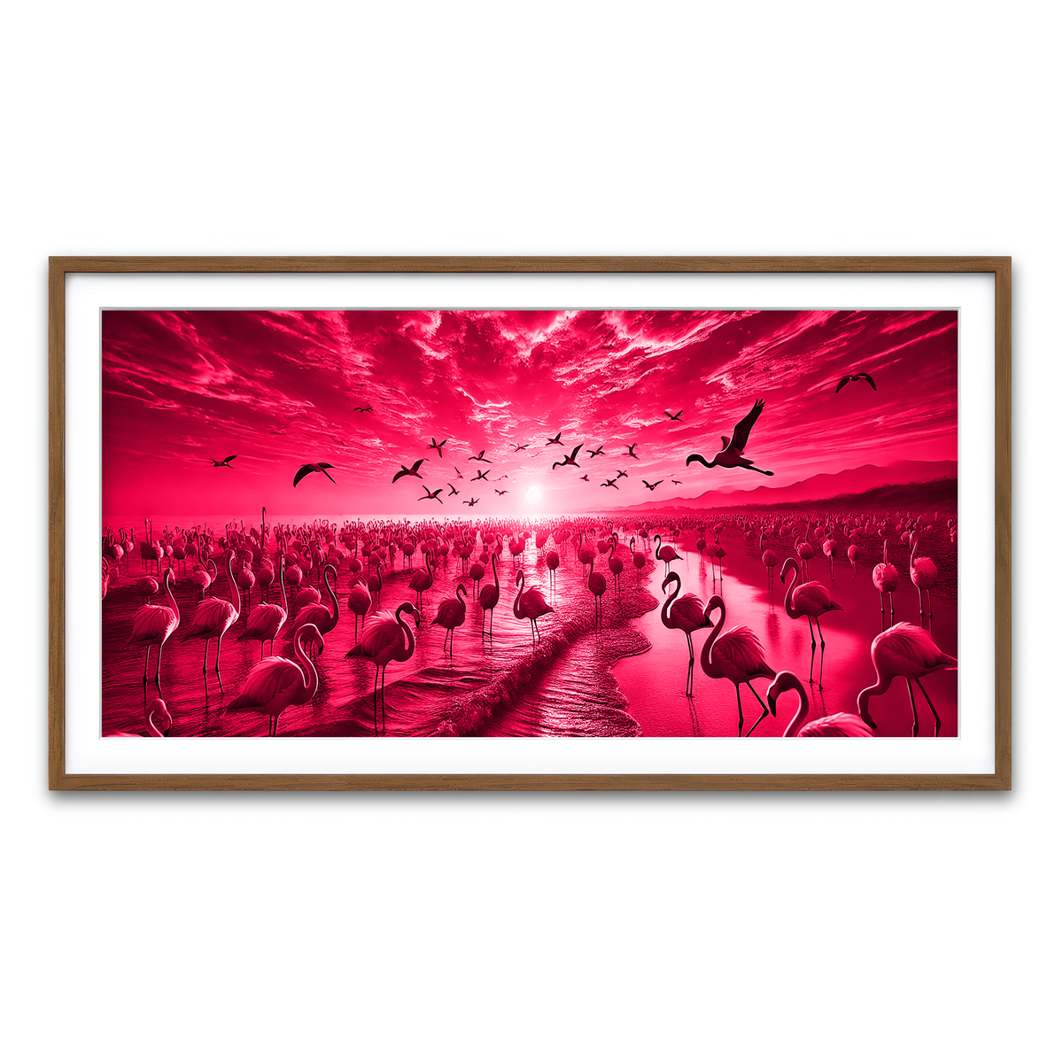 Framed Print 2x1 Walnut