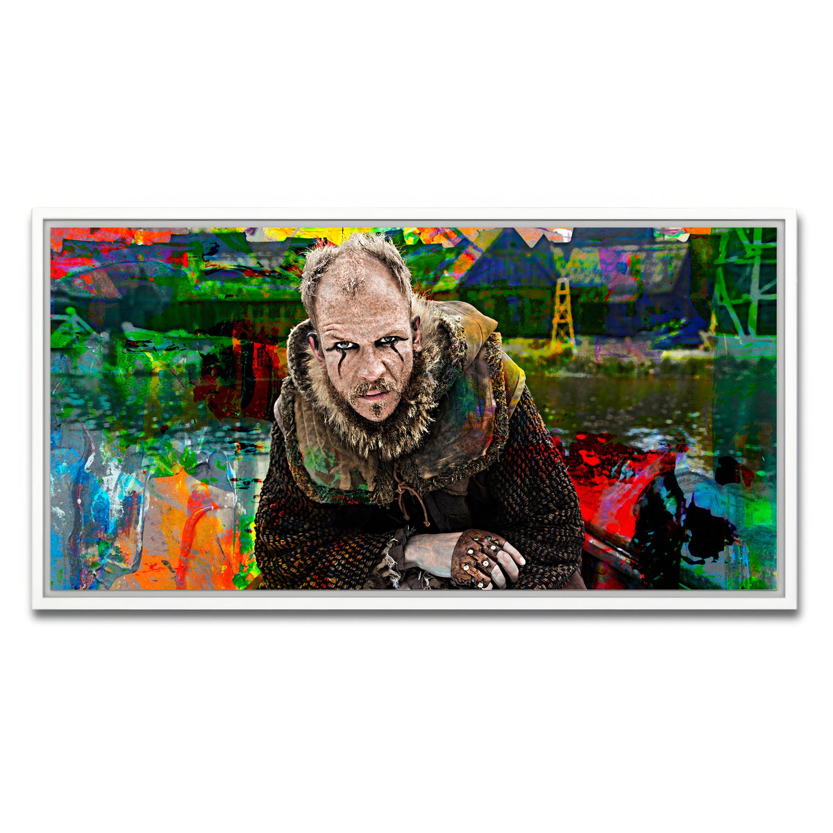 AUTO-MOCKUP WHITE | Floki | 1 Piece | White Framed Canvas | group=2x1