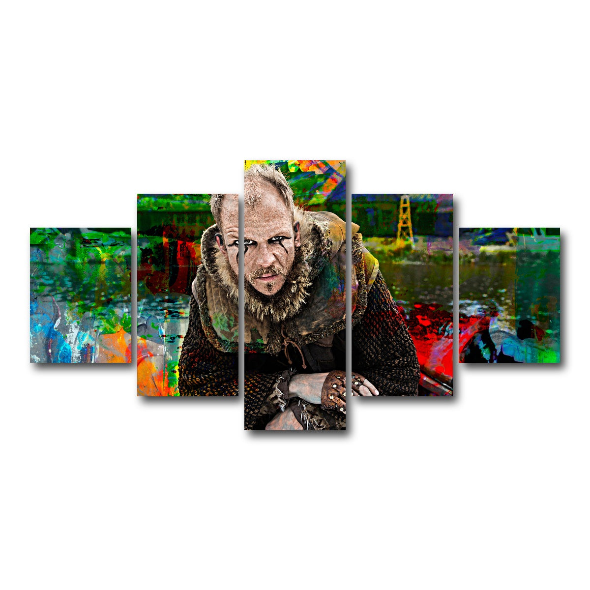 AUTO-MOCKUP WHITE | Floki | 5 Piece | Gallery Wrap Canvas | group=5_short