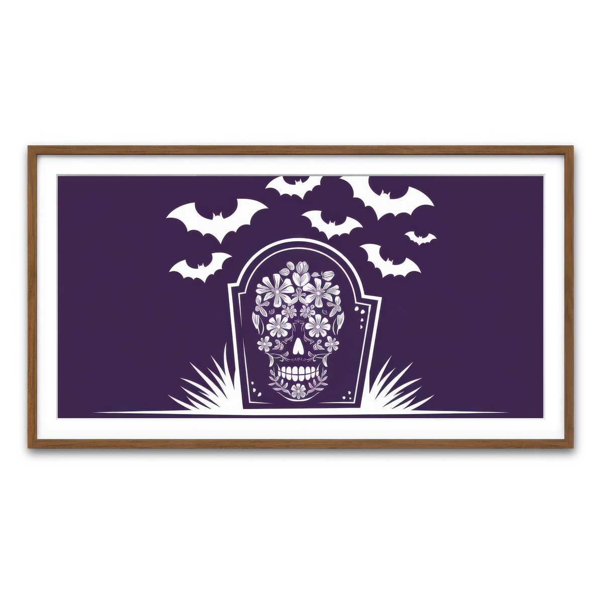 Framed Print 2x1 Walnut