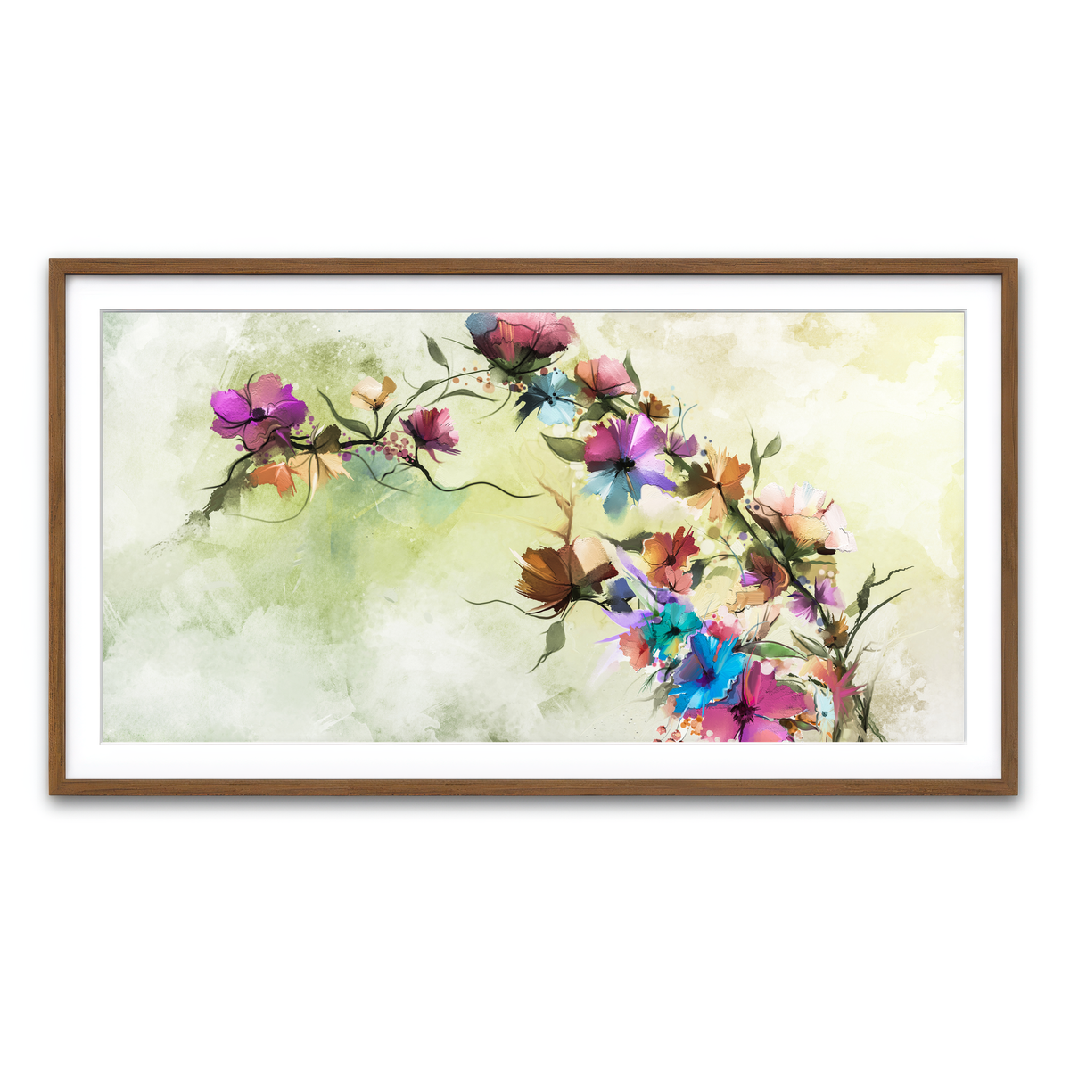 Framed Print 2x1 Walnut