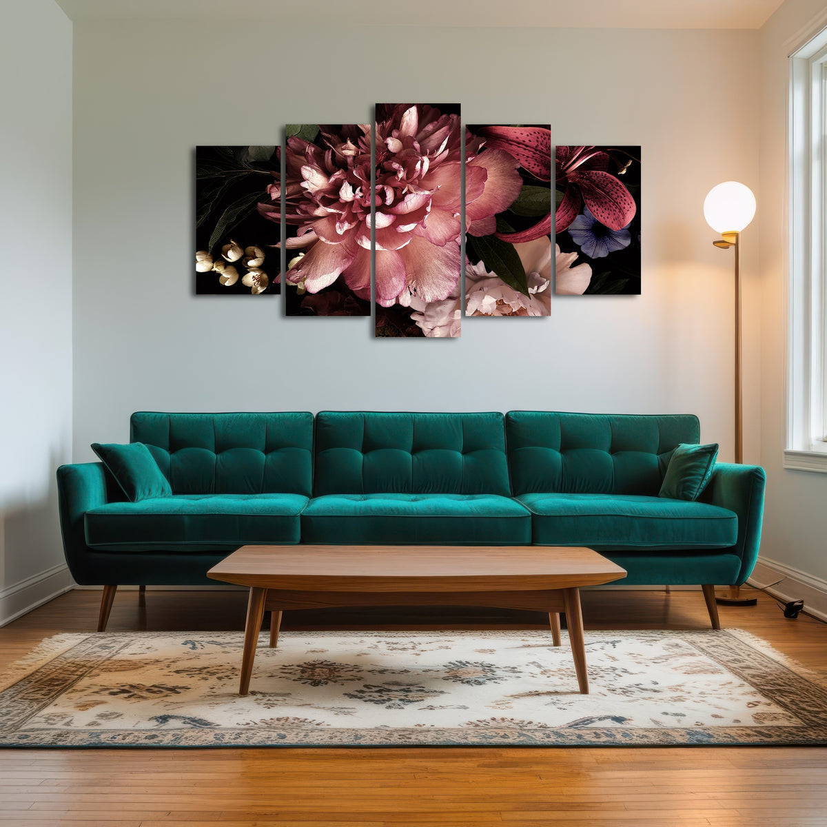 AUTO-MOCKUP ROOM | Floral on Black